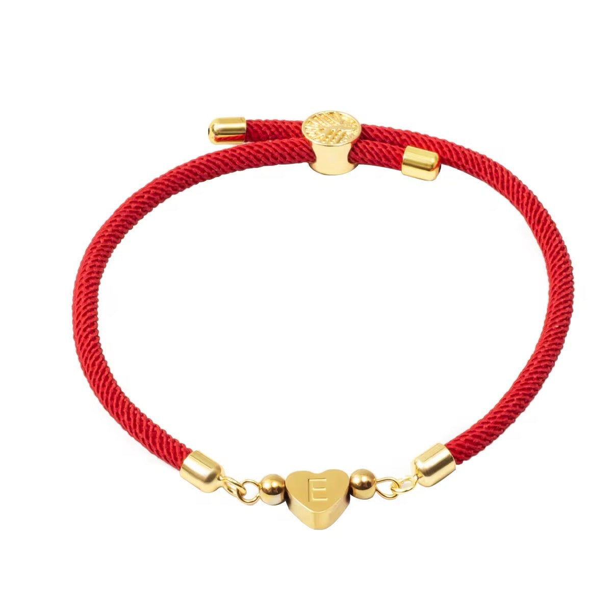 Pulsera de Cordon Inicial-Roja